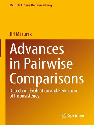 cover image of Advances in Pairwise Comparisons